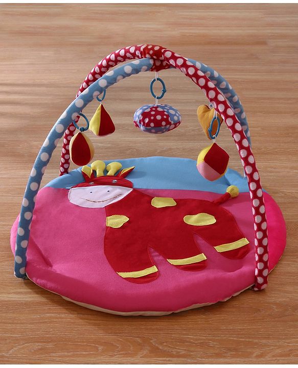 Babyhug Twist N Fold Move N Play Activity Gym Pony With Mosquito Net