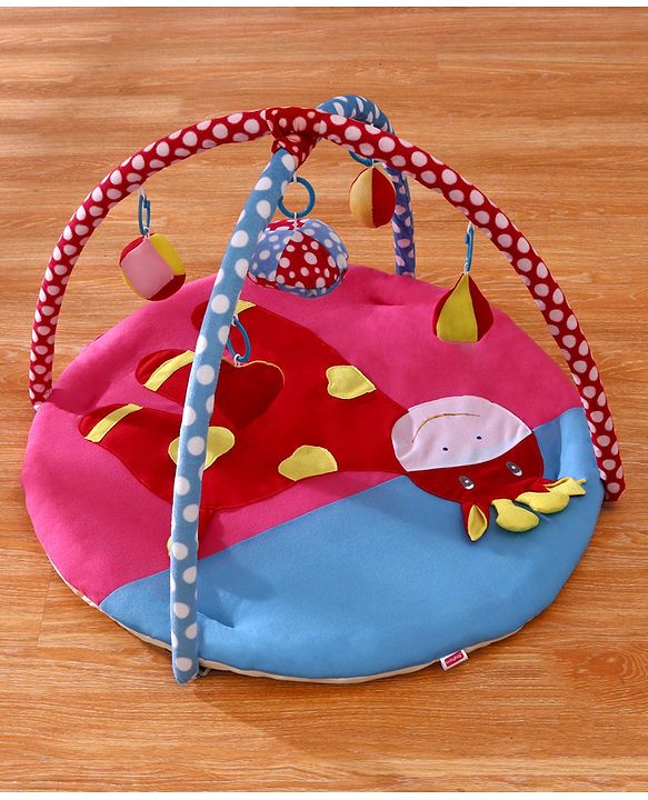 Babyhug Twist N Fold Move N Play Activity Gym Pony With Mosquito Net