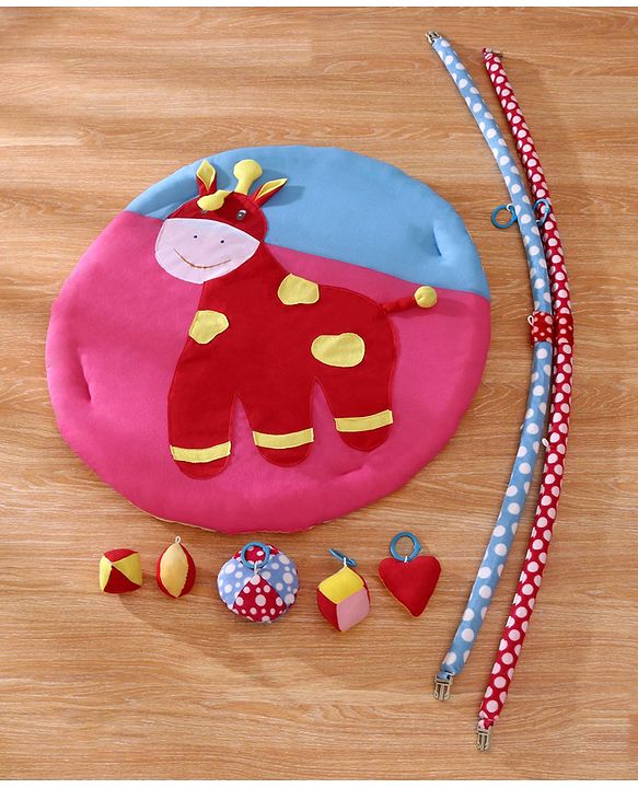 Babyhug Twist N Fold Move N Play Activity Gym Pony With Mosquito Net