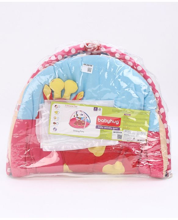 Babyhug Twist N Fold Move N Play Activity Gym Pony With Mosquito Net