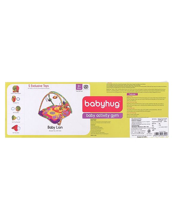 Babyhug Twist N Fold Move N Play Activity Gym Lion