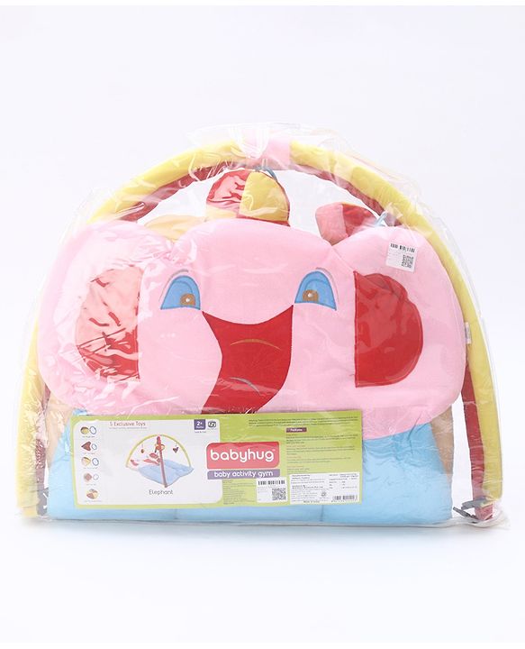 Babyhug Twist N Fold Move N Play Activity Gym Elephant - Multicolor