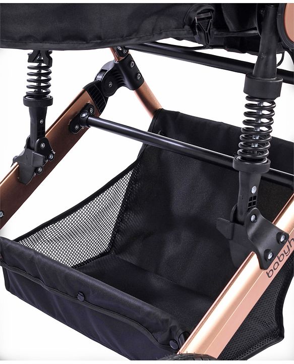 Babyhug Majestic Stroller Cum Carry Cot With Canopy - Red