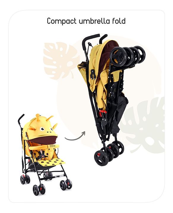 Babyhug Lil Giffee Baby Stroller - Yellow