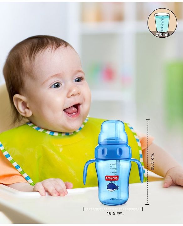 Babyhug Twin handle Sipper Cup Blue - 210 ml