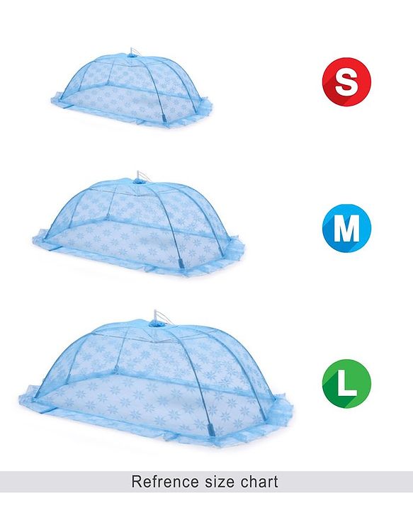 Babyhug Portable Baby Mosquito Net Medium  - Blue