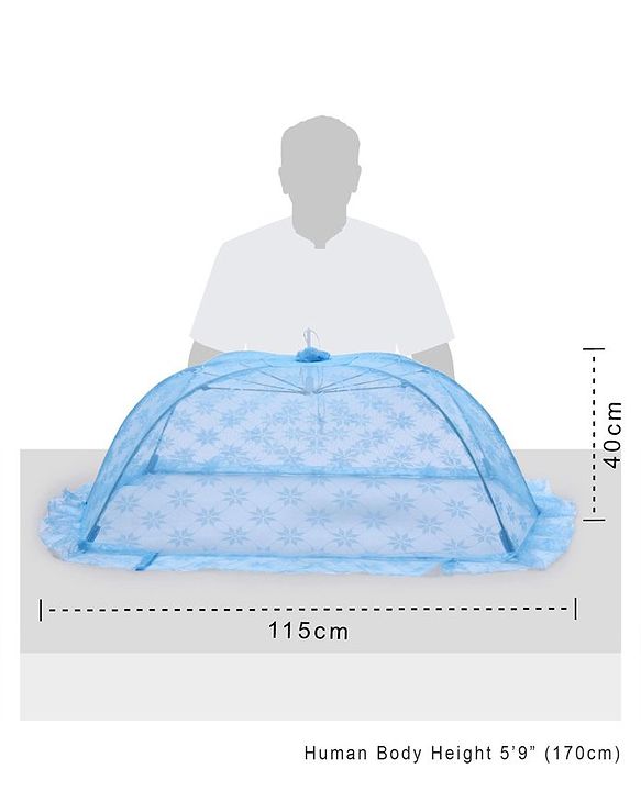 Babyhug Portable Baby Mosquito Net Medium  - Blue