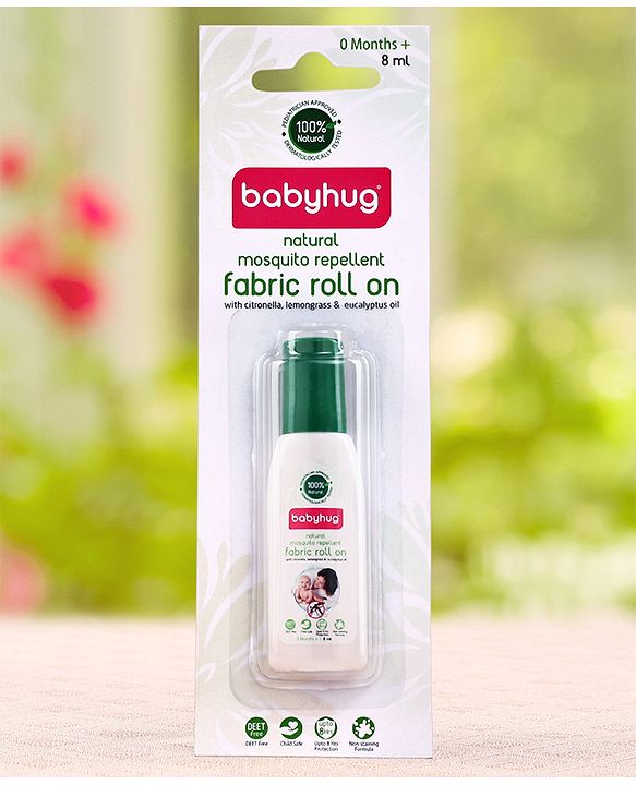 Babyhug Natural Mosquito Repellent Fabric Roll On - 8 ml