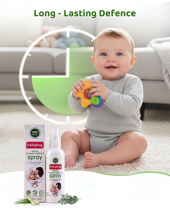 Babyhug 100% Natural Mosquito Repellent Spray - 100 ml