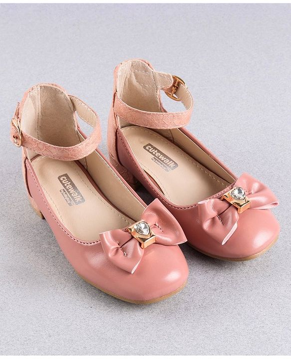 Cute Walk by Babyhug Bellies Bow Applique Embellished - Pink