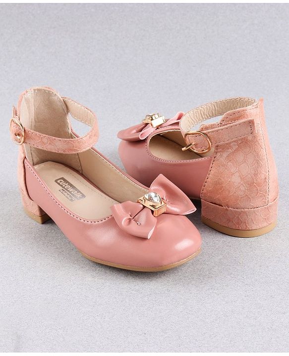 Cute Walk by Babyhug Bellies Bow Applique Embellished - Pink