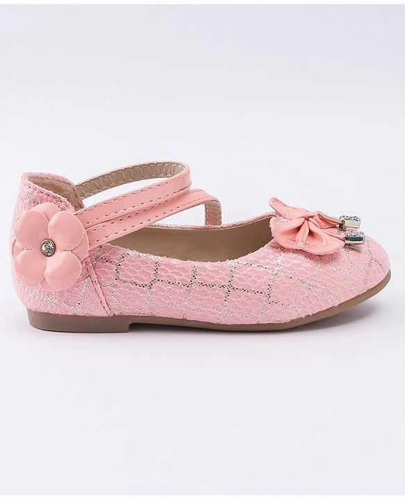 Cute Walk by Babyhug Bellies Bow & Floral Motif - Light Pink