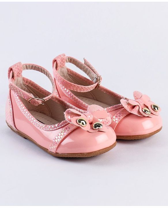 Cute Walk by Babyhug Slip On Bellies With Bow Motif - Pink