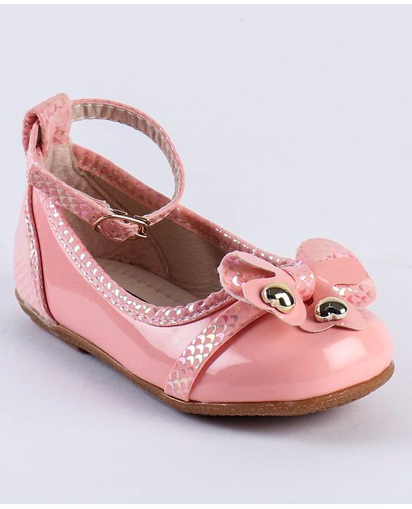 Cute Walk by Babyhug Slip On Bellies With Bow Motif - Pink