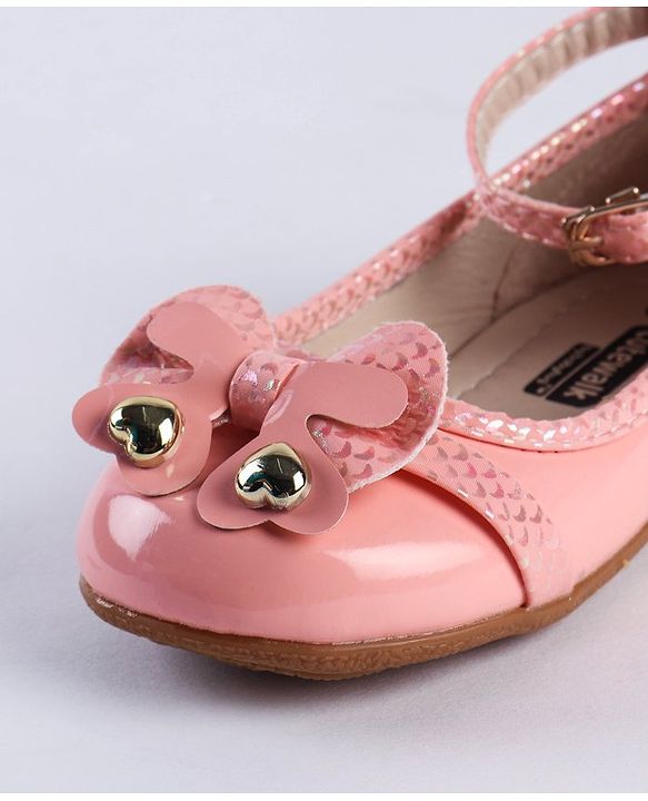 Cute Walk by Babyhug Slip On Bellies With Bow Motif - Pink