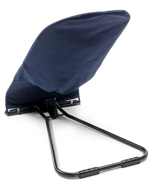 Babyhug Light weight Baby Bouncer with Safety Harness - Navy Blue