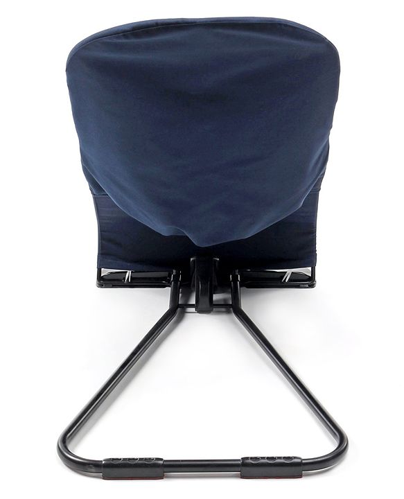Babyhug Light weight Baby Bouncer with Safety Harness - Navy Blue