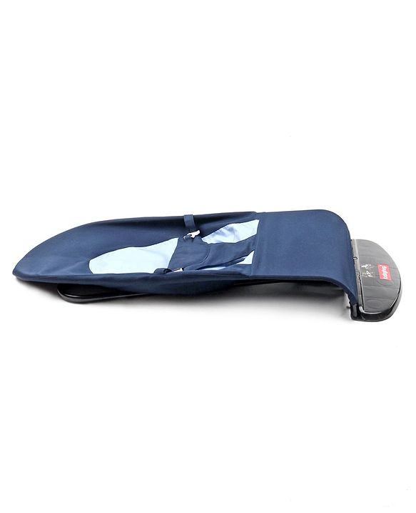 Babyhug Light weight Baby Bouncer with Safety Harness - Navy Blue