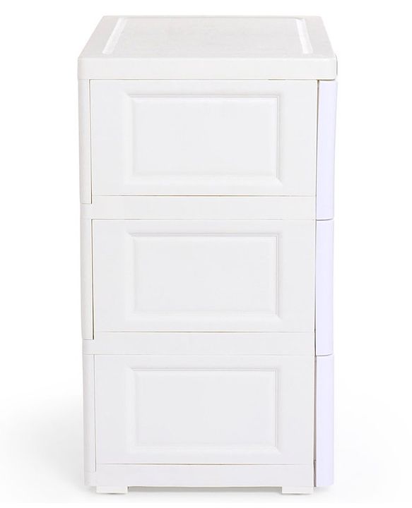 Babyhug  Compartment Chest of Drawers Monkey Print - White