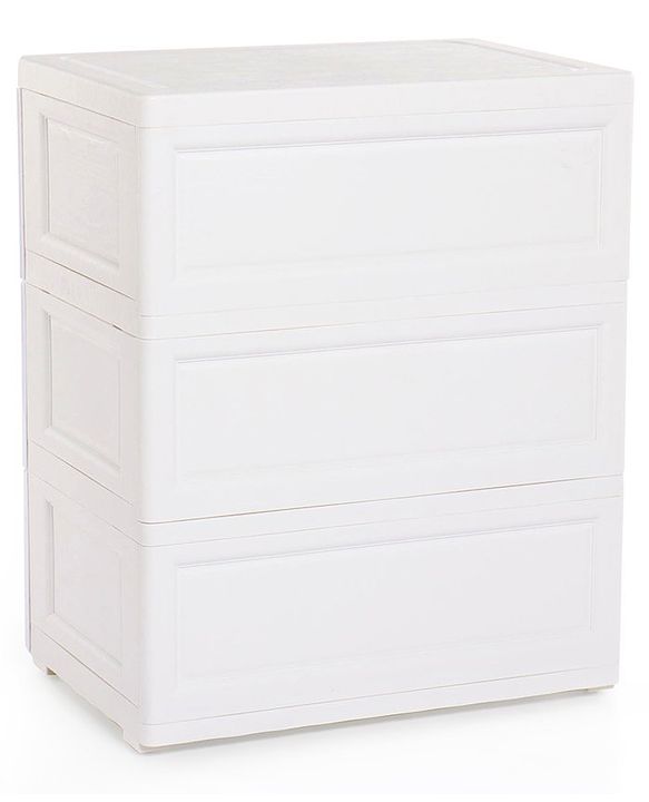 Babyhug  Compartment Chest of Drawers Monkey Print - White