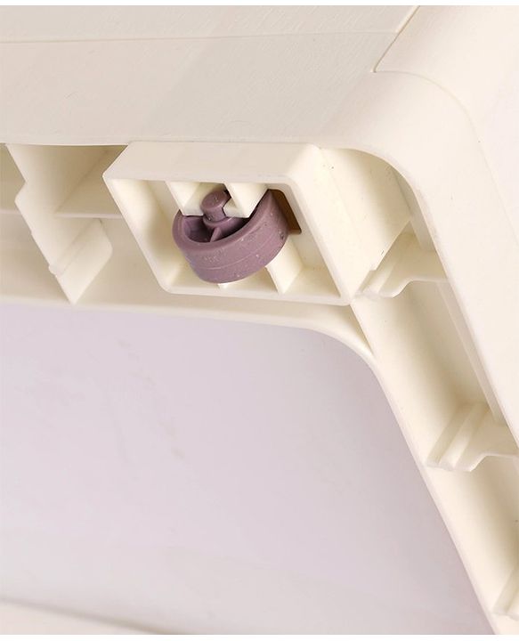 Babyhug 6 Compartment Chest of Drawers with Wheels - Purple White