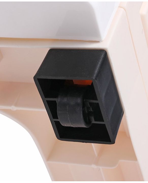 Babyhug 7 Layers High Density Plastic Storage Cabinet Baby Lion Print - White & Cream