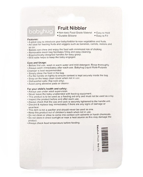 Babyhug Fruit And Food Nibbler (Color May Vary)