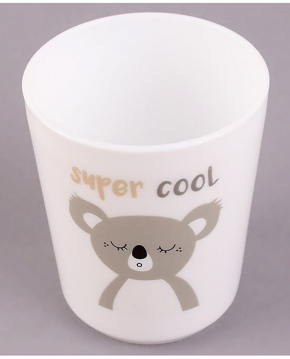 Babyhug 5 Piece Feeding set Bear Print- White