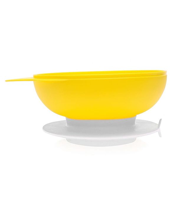 Babyhug Suction Bowl with Spoon - Yellow Blue