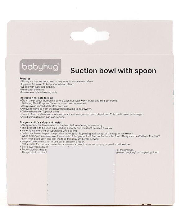 Babyhug Suction Bowl with Spoon - Purple Orange