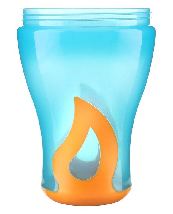 Babyhug Slide Straw Sipper - Orange Blue