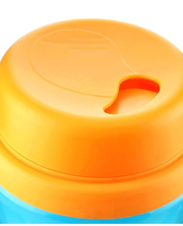 Babyhug Slide Straw Sipper - Orange Blue