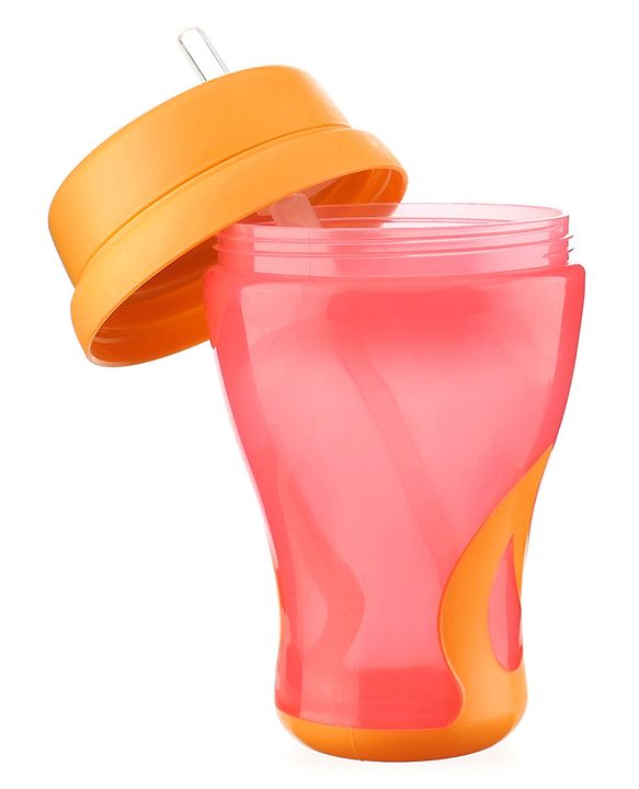 Babyhug Slide straw Sipper - Yellow Red