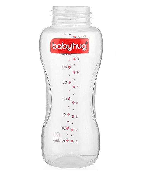 Babyhug Standard Neck Polypopylene Sterilizable Feeding Bottle Pack of 2 - 270 ml Each