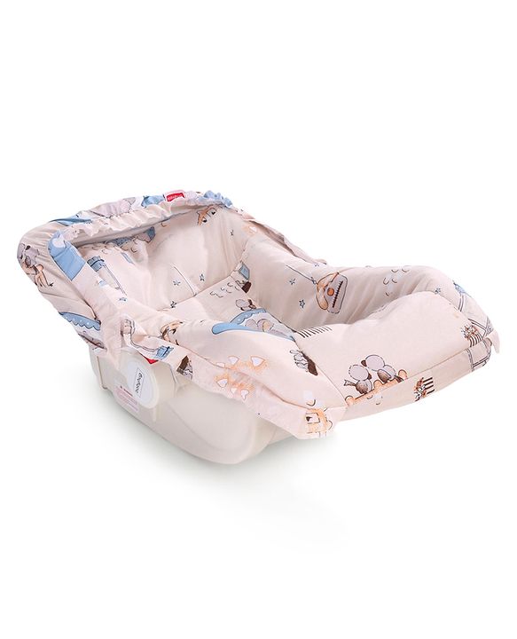 Babyhug Spring 5 in 1 Carry Cot Cum Rocker With Mosquito Net - Cream
