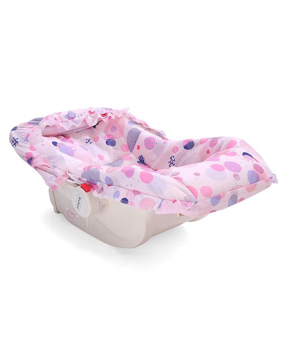 Babyhug Spring 5 in 1 Carry Cot Cum Rocker With Mosquito Net - Pink