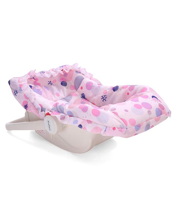 Babyhug Spring 5 in 1 Carry Cot Cum Rocker With Mosquito Net - Pink