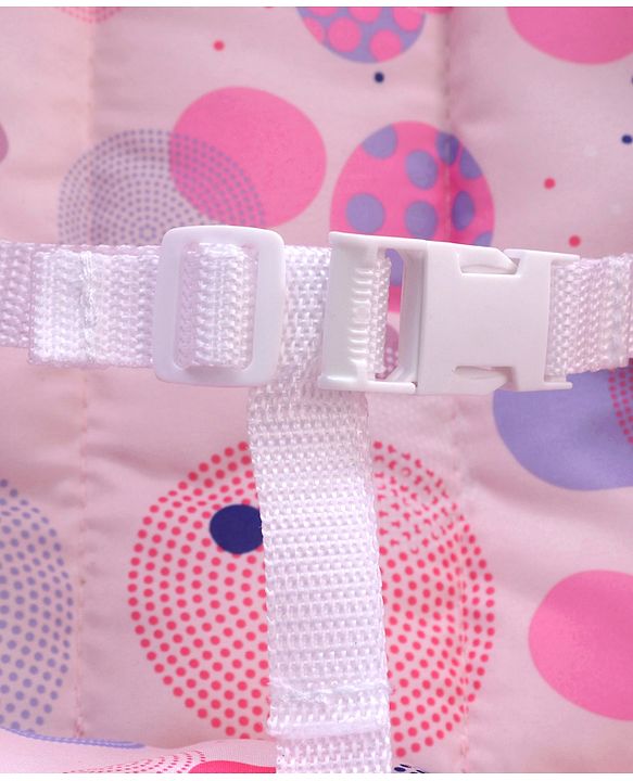 Babyhug Spring 5 in 1 Carry Cot Cum Rocker With Mosquito Net - Pink