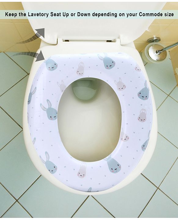 Babyhug Potty Seat Rabbit Print - White