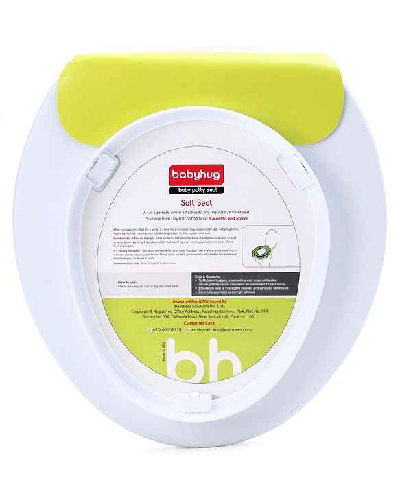 Babyhug Potty Seat Rabbit Print - White