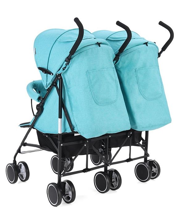 Babyhug Deuce Twin Stroller - Green