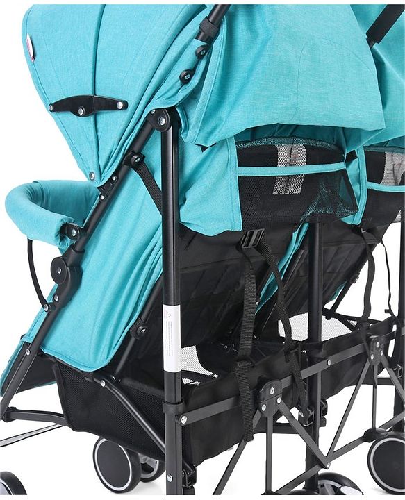 Babyhug Deuce Twin Stroller - Green