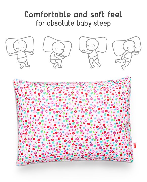 Babyhug Cotton Pillow Floral Print - Pink