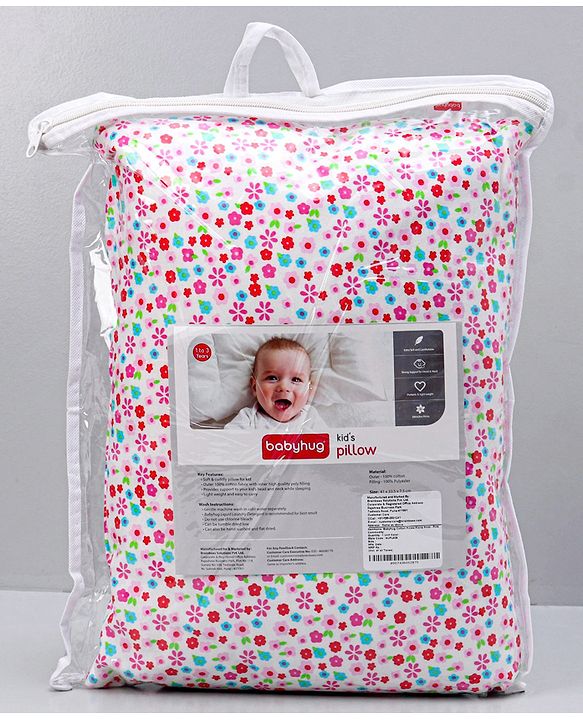 Babyhug Cotton Pillow Floral Print - Pink