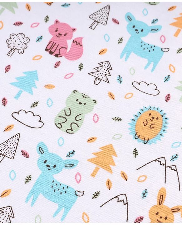 Babyhug 100% Cotton Wash Cloth Pack of 6 - Multicolor