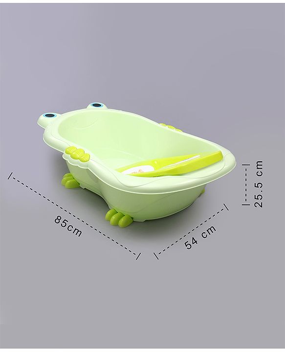 Babyhug Bath Tub With Bath Tray Animal Print - Yellow