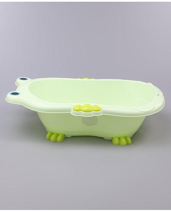 Babyhug Bath Tub With Bath Tray Animal Print - Yellow