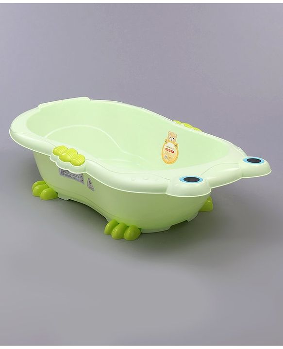 Babyhug Bath Tub With Bath Tray Animal Print - Yellow