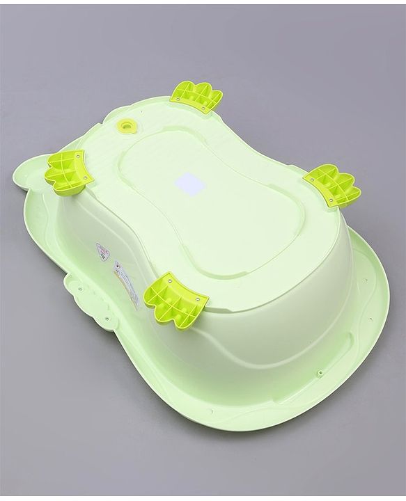 Babyhug Bath Tub With Bath Tray Animal Print - Yellow