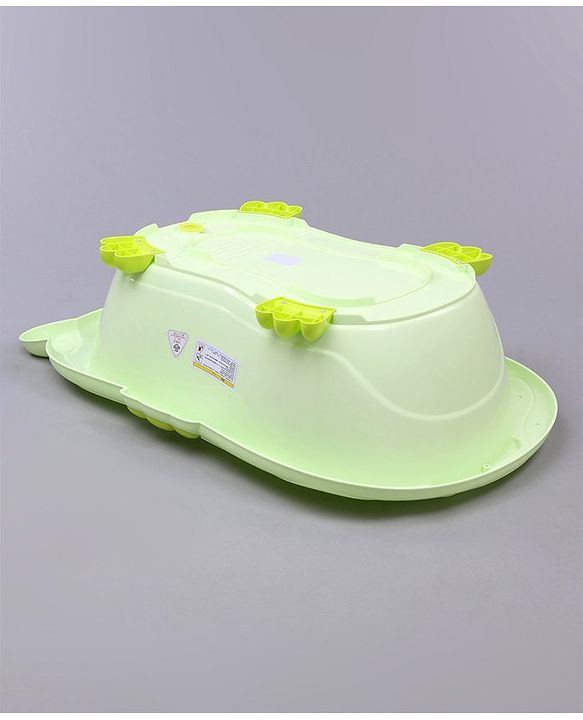 Babyhug Bath Tub With Bath Tray Animal Print - Yellow